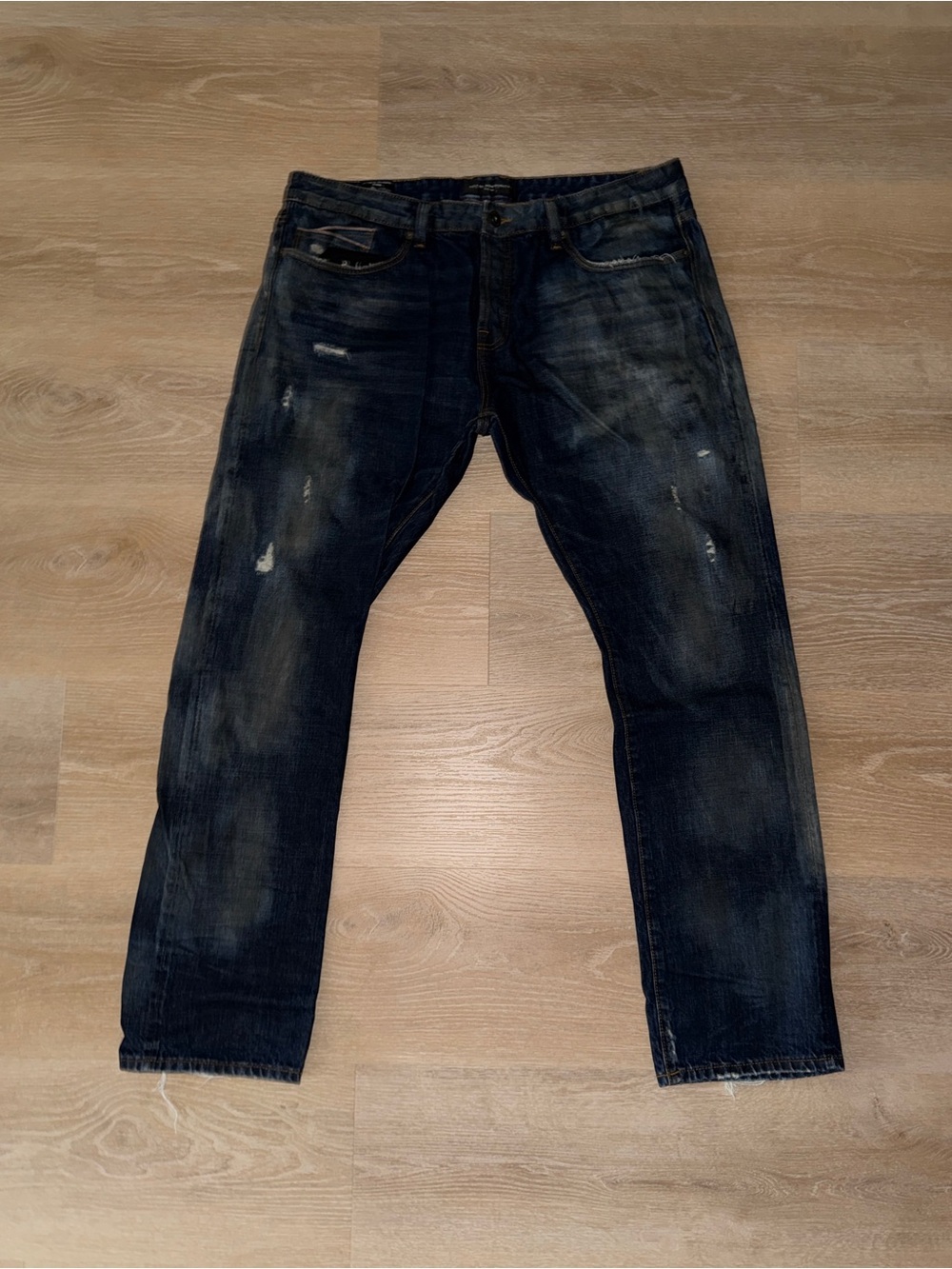 Cult of Individuality Japanese Selvedge Denim Distressed Jeans Size 40x34
